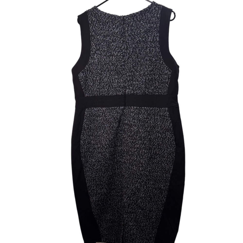 NWT Torrid Size 14 Black Boucle Contoured Panel Dress Sleeveless Career - Picture 7 of 7